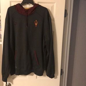 Nike grey/maroon Arizona State University hoody